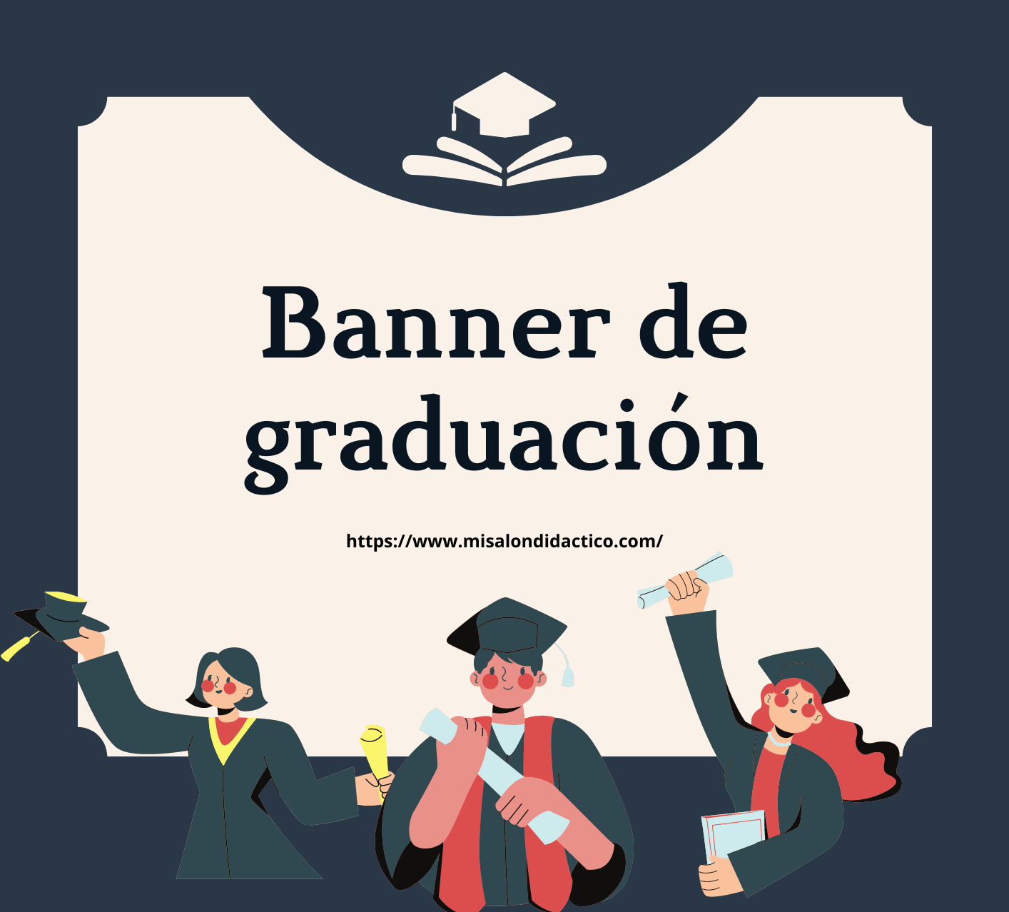 Banner de graduación | MATERIAL DIDÁCTICO PRIMARIA