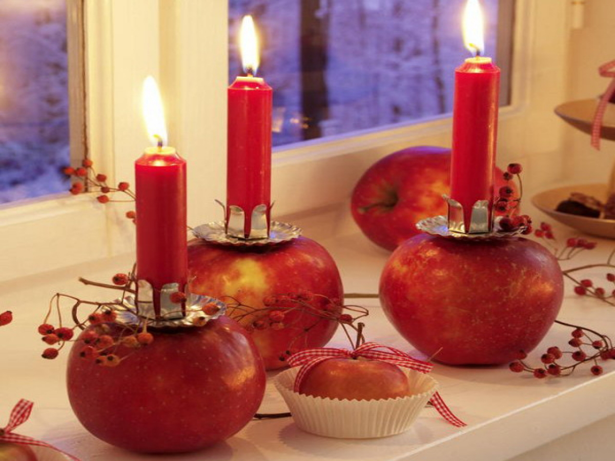 K'Mich Weddings - wedding ideas - apple centerpiece