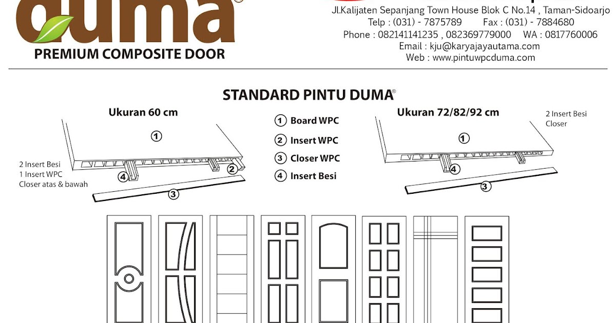 PINTU WPC DUMA MURAH HARGA PINTU MURAH DESAIN MODEL 