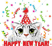 Cute New Year Cat