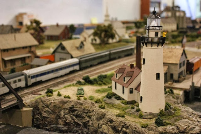 Model railroad at Boothbay Railway Museum