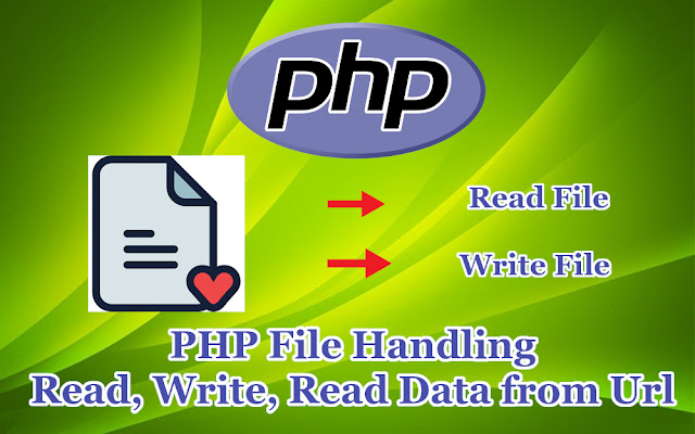 PHP File Handling (Read ,Write, Read Data from URL)