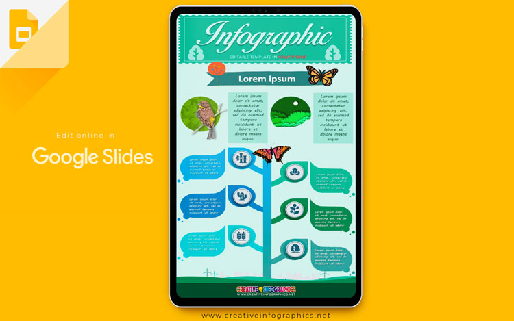 Google Slides Online Infographic Template for Ecology and Nature Themes