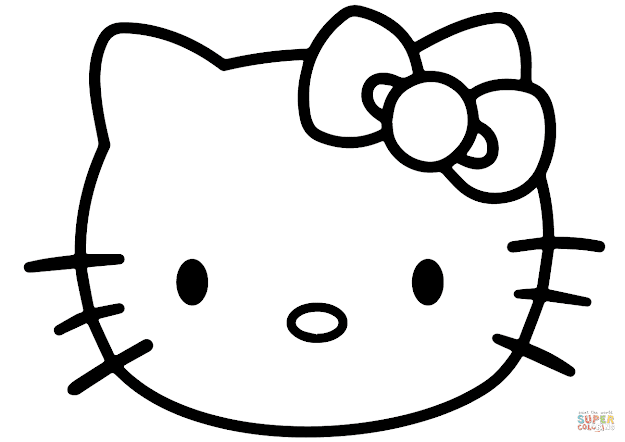 Click The Hello Kitty Face Coloring Pages To View Printable Version Or Color  It Online Patible With Ipad And Android Tablets