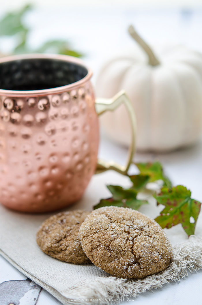 A quick and easy recipe for a delicious fall cookie - Pumpkin Ginger Molasses Cookies