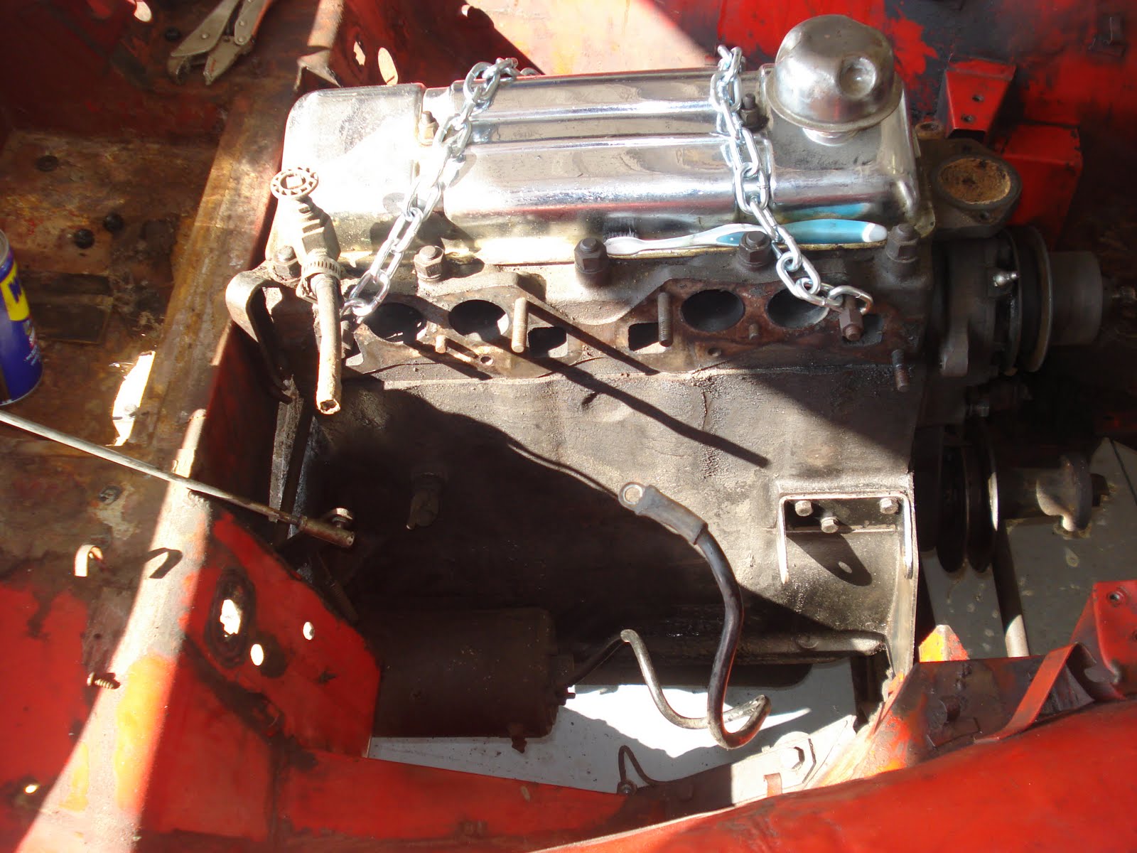 1962 TR3 Restoration  Removing the engine and transmission