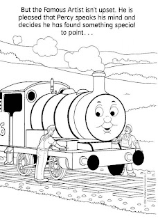 thomas the tank engine coloring pages