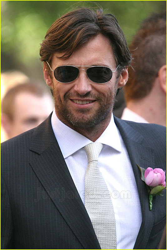 Hugh Jackman Dashing Beared Suited Up 2 MORE MUSCLE MEN AND BODYBUILDERS