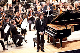 Can Çakmur, winner of the Scottish International Piano Competition, at the final with Thomas Sondergard and the Royal Scottish National Orchestra