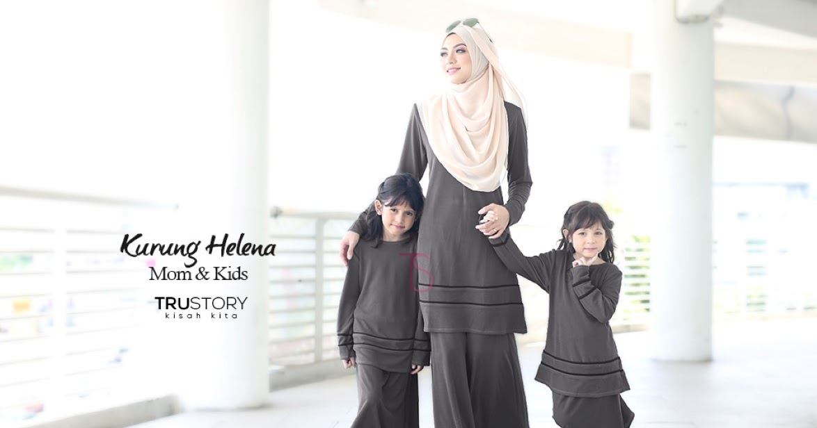  Baju  Kurung  Moden Helena  Ibu Anak Sumarz Com