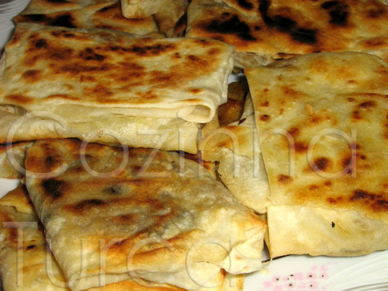 Crepes de Cogumelos (Mantarlı Gözleme)