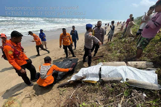 Jasad Nakhoda Widiantoni Ditemukan di perairan Pantai Pulau Pamujaan Kota Serang