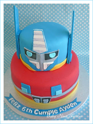 Tarta transformers fondant