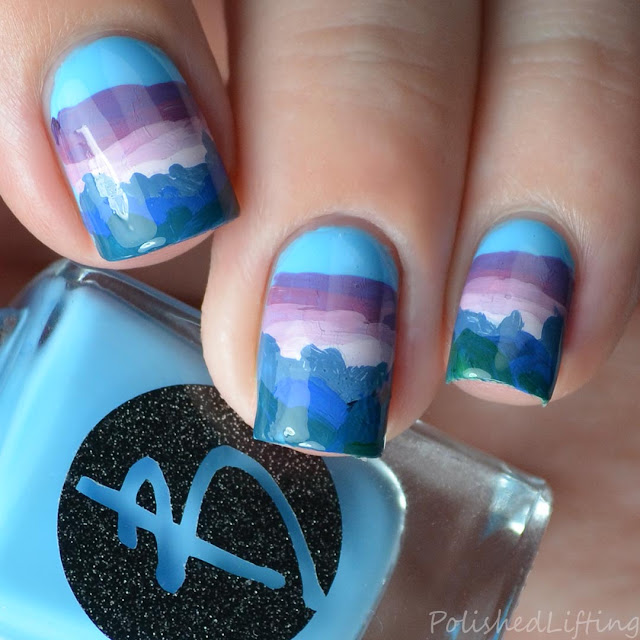 nail art inspired by Hatchet by Gary Paulsen