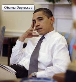 A depressed Obama