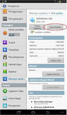 Cara Menghapus Aplikasi Pada Android