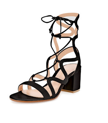 Gianvito Rossi black lace up low heeled shoes