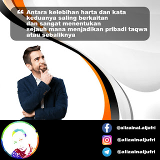 Kelebihan Kata dan Harta - Ali Zain Aljufri