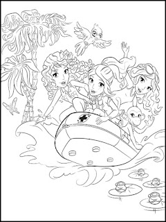 Desenhos do Lego Princesas da Disney para Colorir