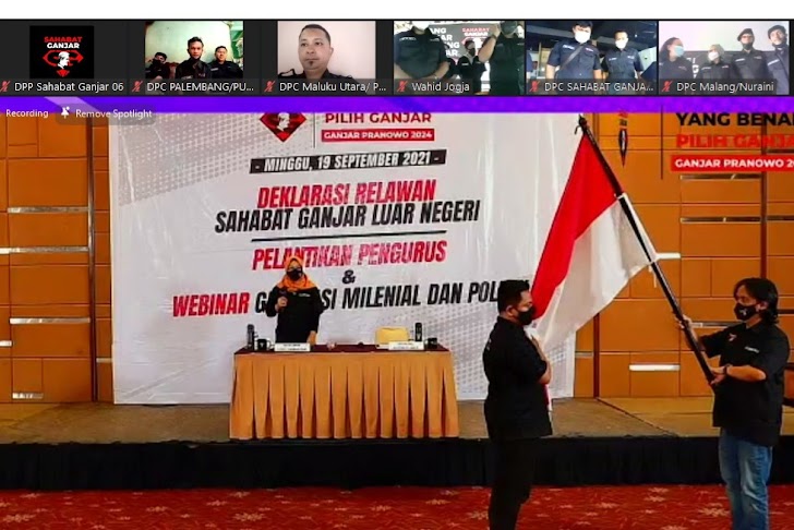 Relawan Sahabat Ganjar Deklarasi di 17 Negara, Siap Tempur 2024