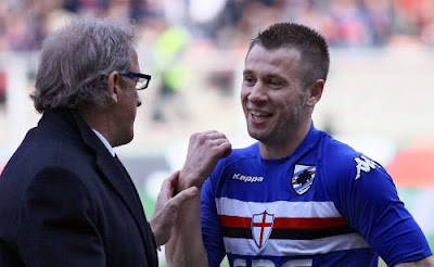 calcio, sampdoria, cassano, del neri, serie a