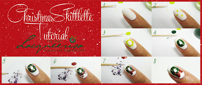 Lacqueerisa: Christmas Skittlette Tutorial (RingFinger)