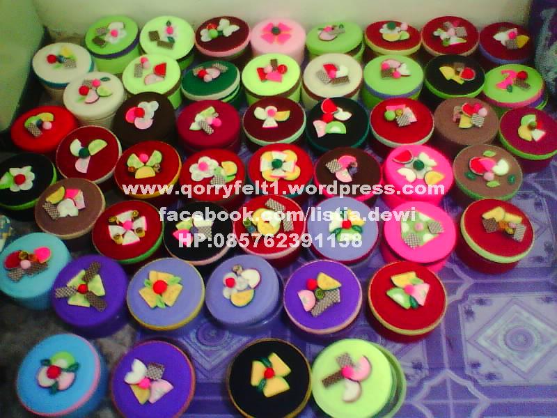 Contoh Orderan Toples Hias Flanel Bahan Mika Terbaru