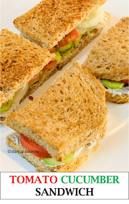 tomato cucumber sandwich