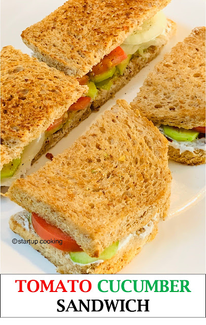 tomato cucumber sandwich