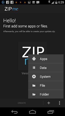 Flashable Zip File on Android With ZIPme