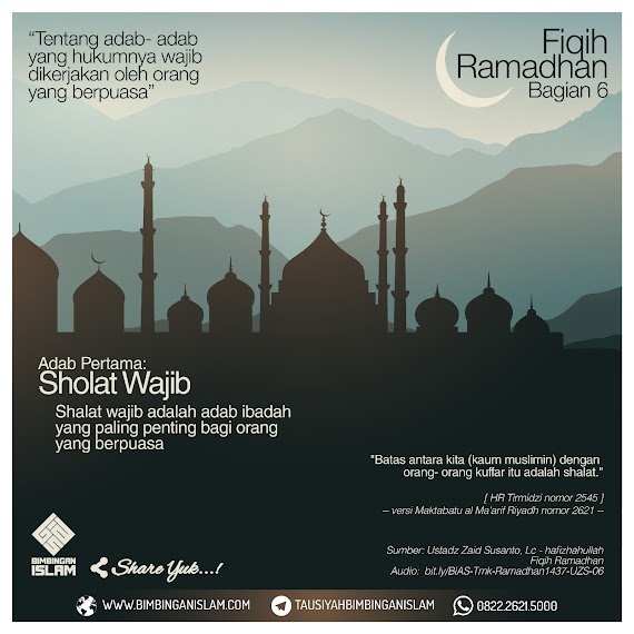 FIQIH RAMADHAN (BAG. 6)