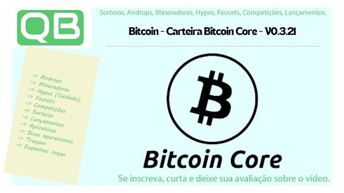 Bitcoin - Carteira Bitcoin Core - V0.3.21