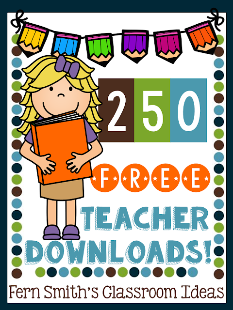 CLICK HERE TO VISIT MY NEW FREEBIE FRIDAY PAGE TO DOWNLOAD ALL OF MY NEW, UPGRADED TEACHER FREEBIES!