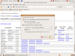 Open Office Ubuntu 1