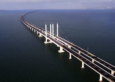 Jiaozhou Bay Bridge in China the World