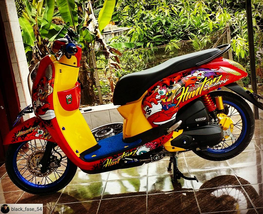 Cutting Sticker Honda Scoopy Tazmania DBS Cutting Sticker 3D