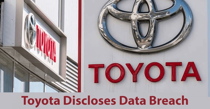 Toyota Discloses Data Breach