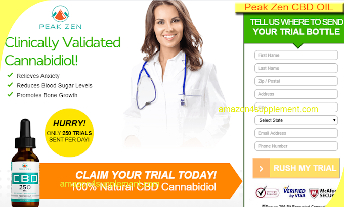 Peak Zen CBD Review - Clinically Validated Cannabidiol Oil -100% NATURAL!