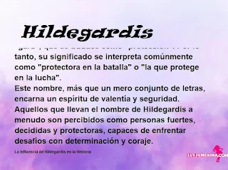 significado del nombre Hildegardis
