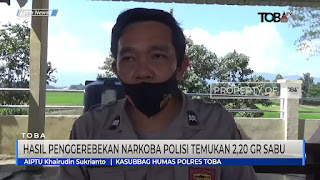Hasil Penggerebekan Narkoba Di Salahsatu Toko Di Balige,Polisi Temukan 2,20 Gram Sabu.