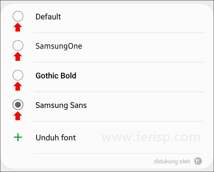 Cara Mengubah Font di HP Samsung