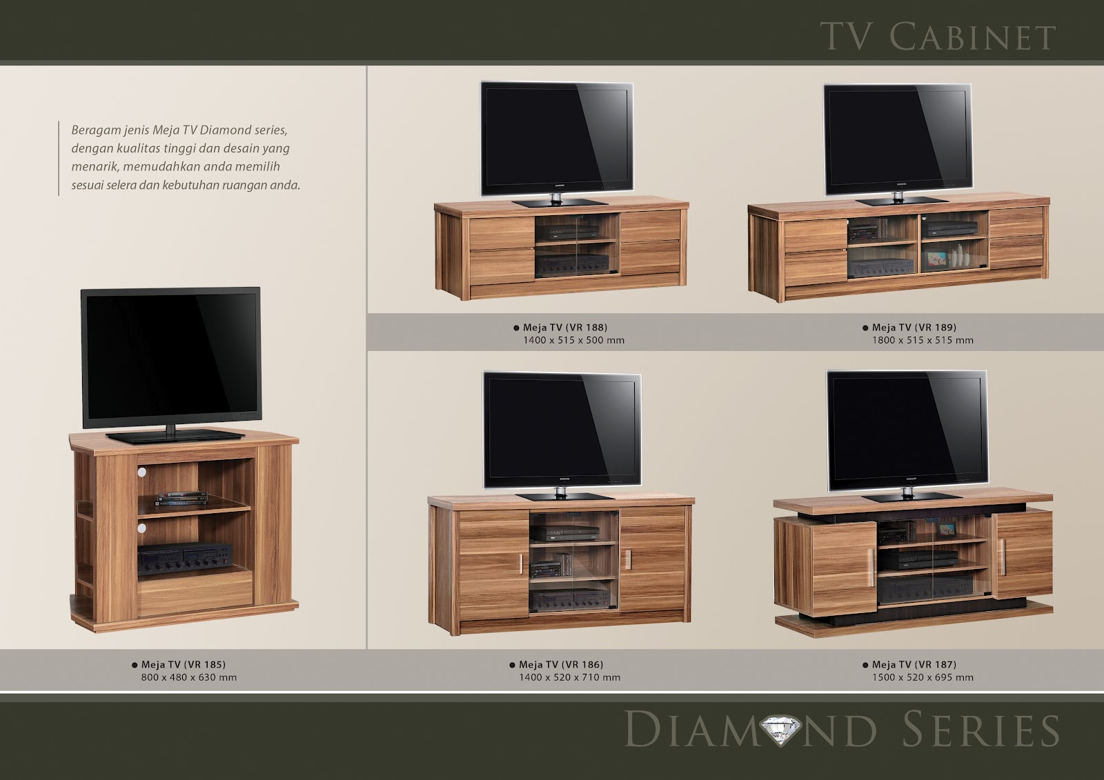  MEJA  TV  DIAMOND Furniture Murah Minimalis 