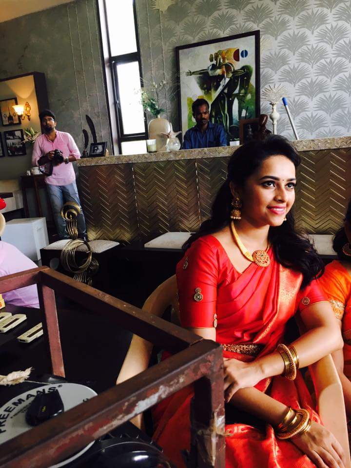 Actress SriDivya Latest Images In Saree