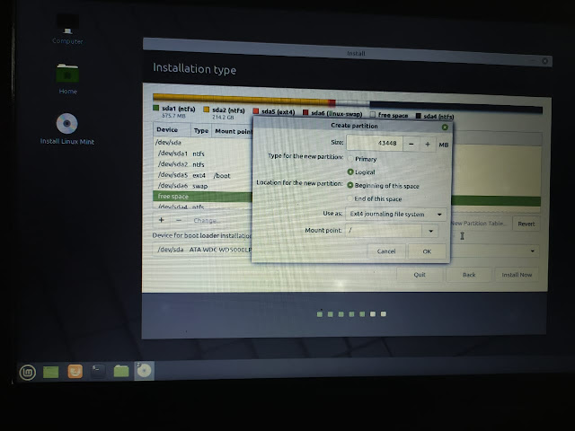 Panduan Cara Install Linux Mint 20 Dual Boot Dengan Windows 10