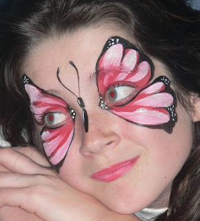 Face Painting With Butterfly Theme