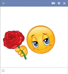 Facebook Rose Smiley Face