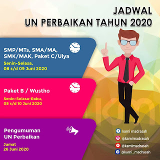 Jadwal UN Perbaikan Tahun 2020