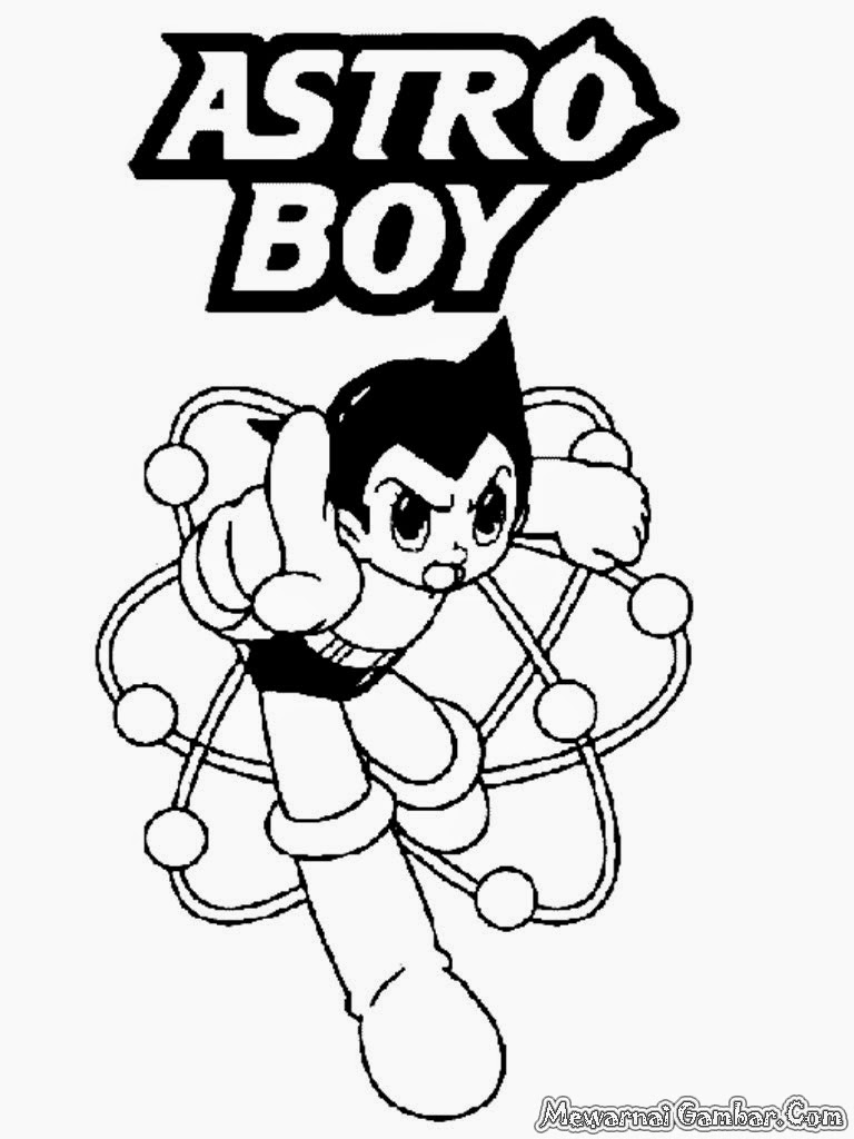 Mewarnai Gambar  Astro Boy Mewarnai Gambar 