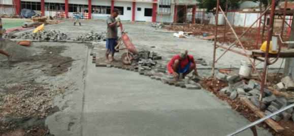 Harga borongan pasang paving block per meter tahun 2021