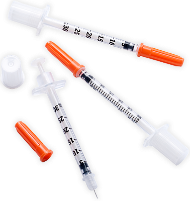 U-100 insulin syringes